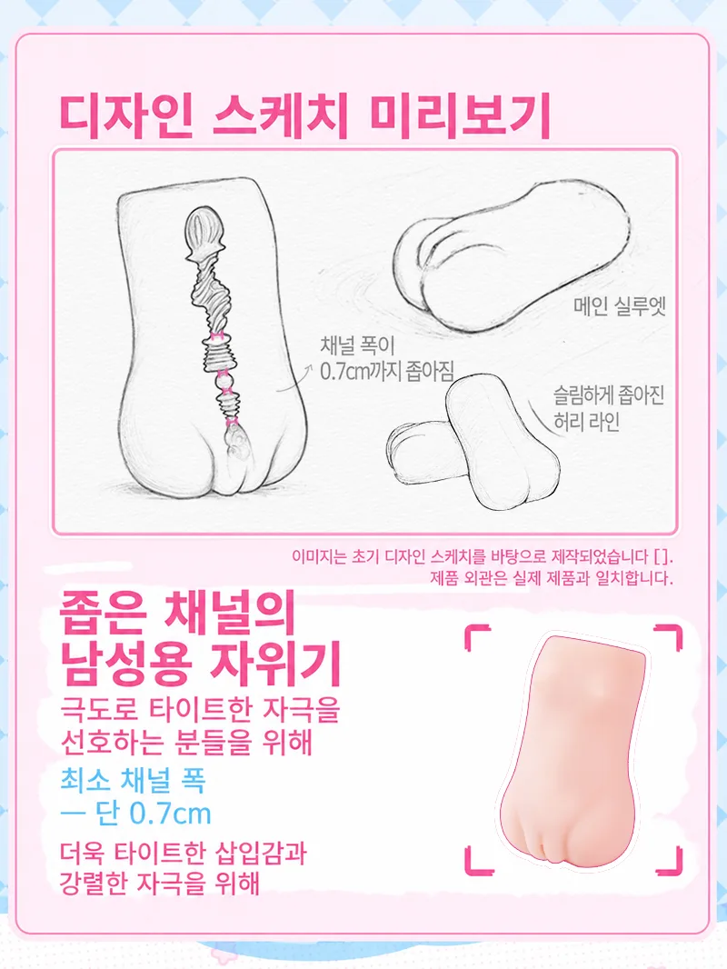 SHEJITOYS 0.7cm 초슬림 입구 남성용 자위기구 포켓 푸시 오나홀 male adult toy product image