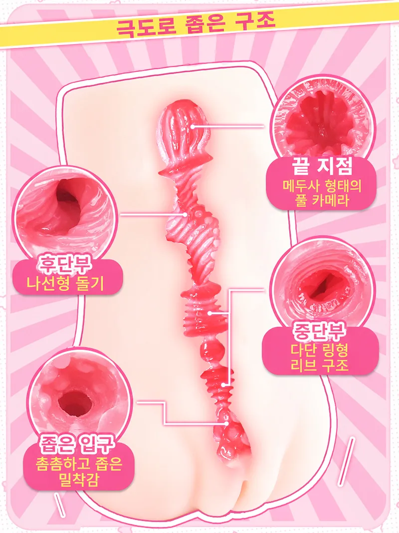 SHEJITOYS 0.7cm 초슬림 입구 남성용 자위기구 포켓 푸시 오나홀 male adult toy product image