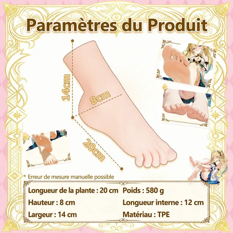 Masturbateur masculin réaliste en forme de pied, vagin artificiel de poche, onahole et sextoy pour homme product image 4