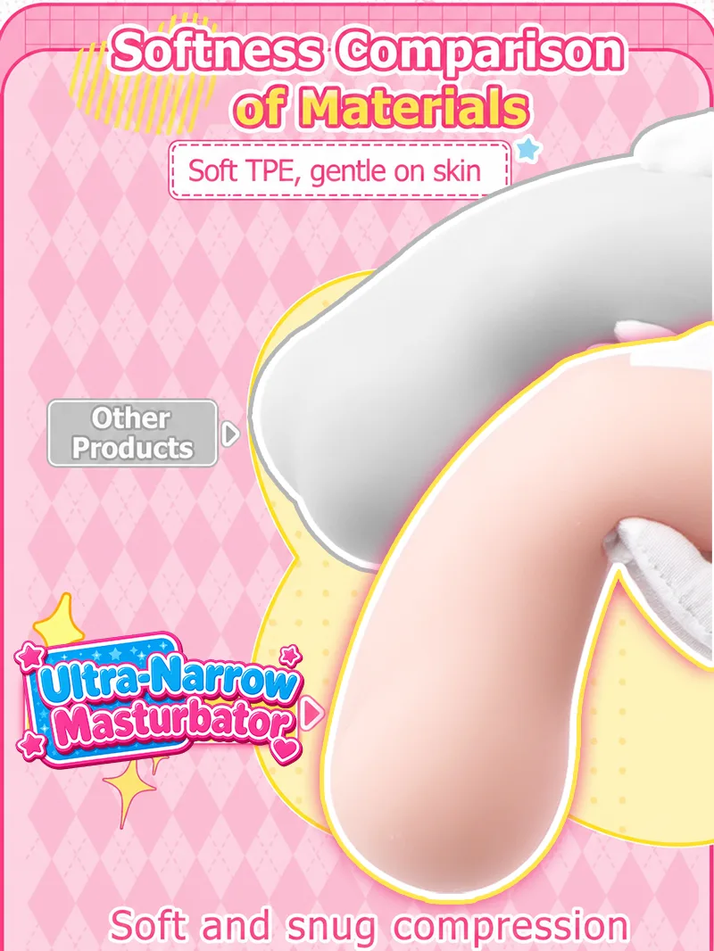 SHEJITOYS Male Masturbator 0.7cm Ultra-Narrow Entrance Pocket Pussy for Men male adult toy product image