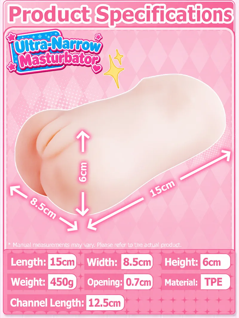 SHEJITOYS Male Masturbator 0.7cm Ultra-Narrow Entrance Pocket Pussy for Men male adult toy product image