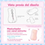 Ver Masturbador Masculino con Entrada Ultraestrecha de 0.7 cm y Vagina Artificial para Hombres, imagen 4