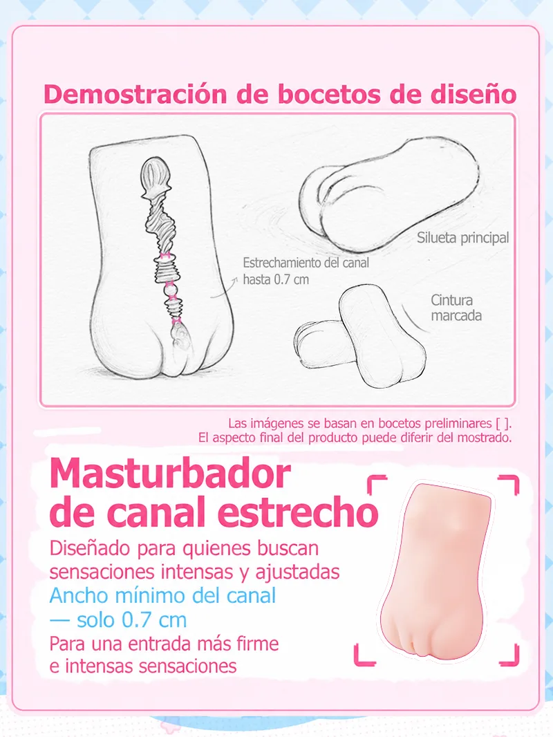 SHEJITOYS Masturbador Masculino con Entrada Ultraestrecha de 0.7 cm y Vagina Artificial para Hombres male adult toy product