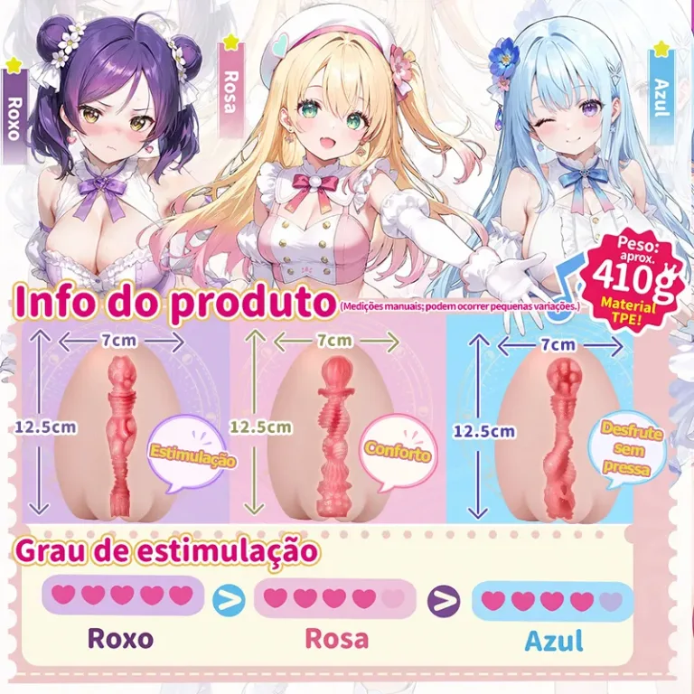 Sweet Egg Girl Masturbador Masculino Onahole em TPE Macio com Três Texturas product image 4
