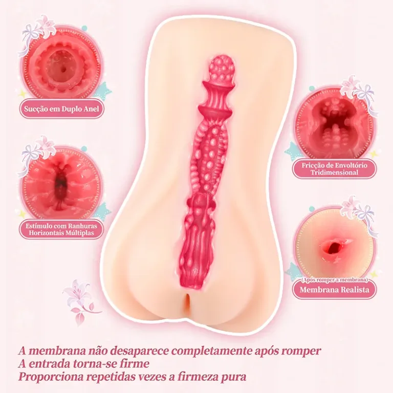 Masturbador masculino tema noiva com membrana de primeiro uso, vagina artificial em TPE macio e canal profundo texturizado product image 4