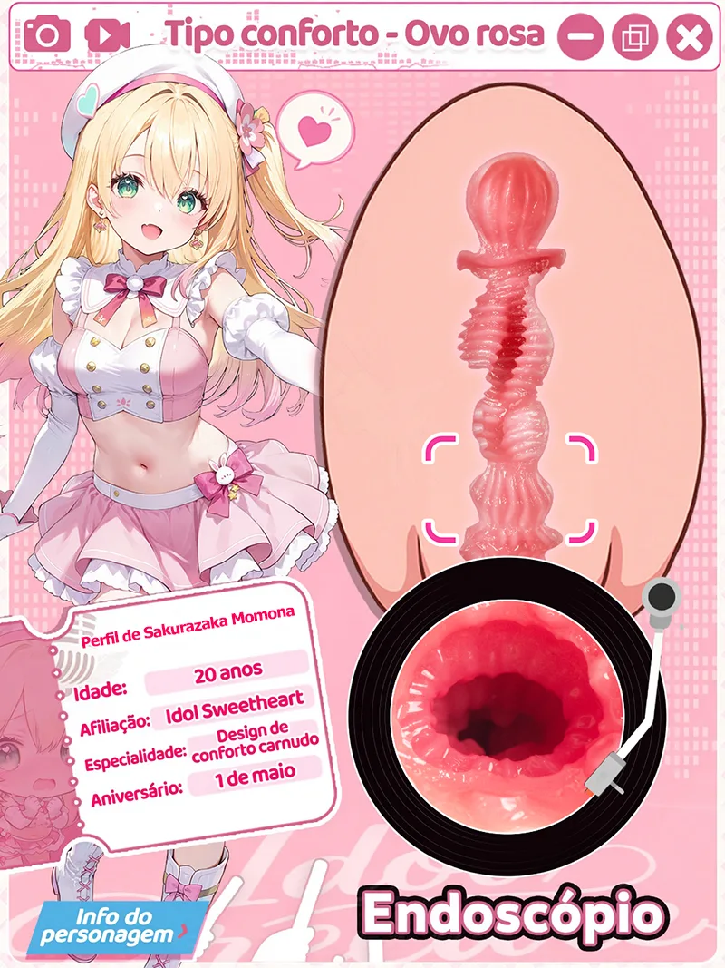 Sweet Egg Girl Masturbador Masculino Onahole em TPE Macio com Três Texturas - detail image 04
