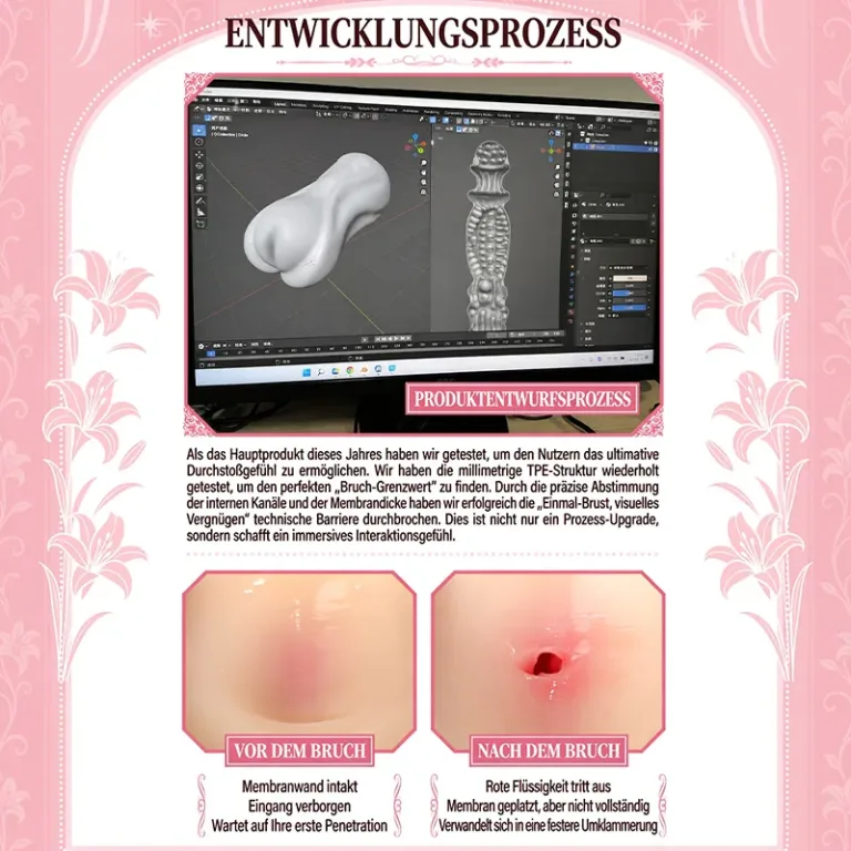 Herren-Masturbator im Braut-Anime-Design mit Membran für die erste Verwendung, weichem TPE und tiefem Texturkanal product image 2