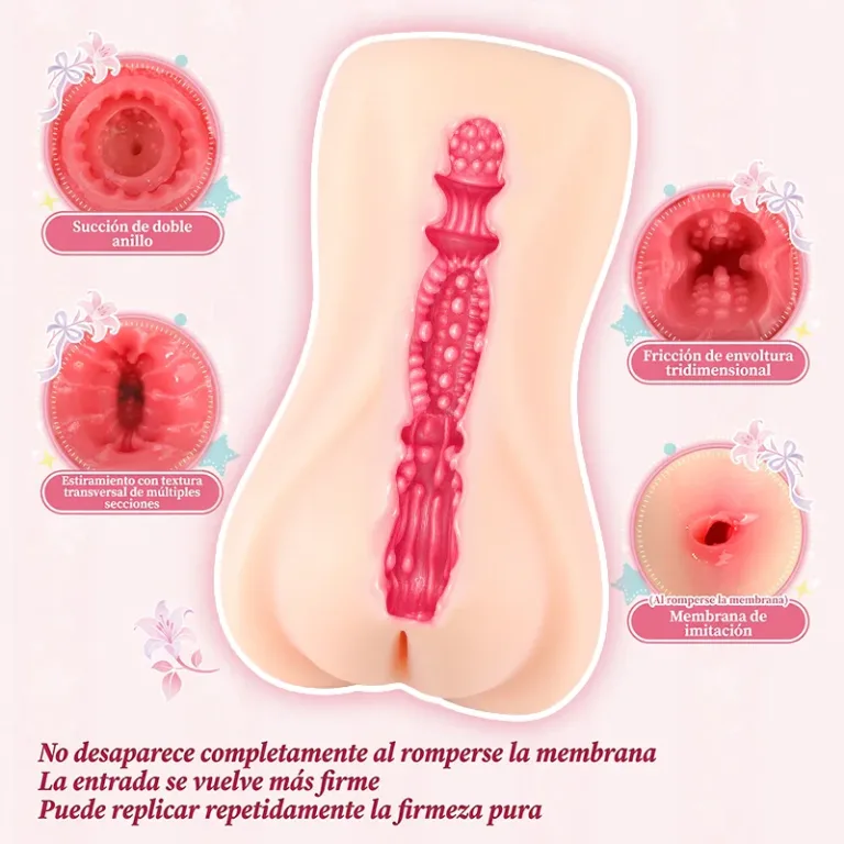 Masturbador masculino de anime nupcial con membrana de primer uso, vagina artificial de TPE suave y canal texturizado profundo product image 4