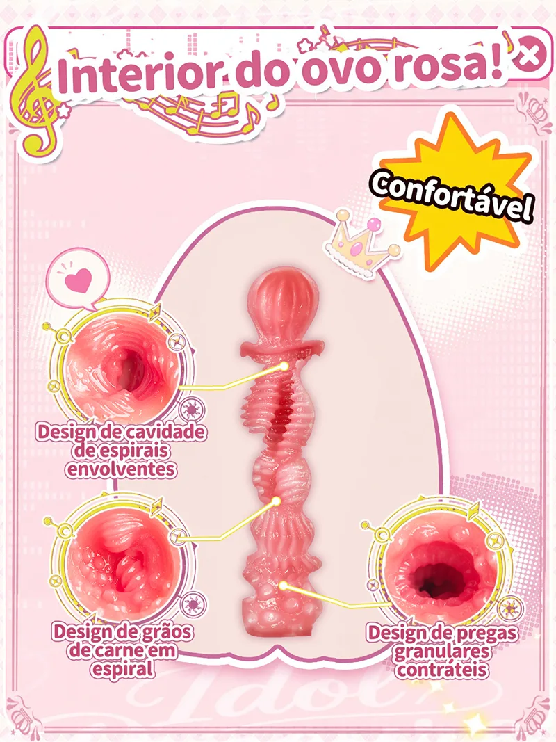 Sweet Egg Girl Masturbador Masculino Onahole em TPE Macio com Três Texturas - detail image 05