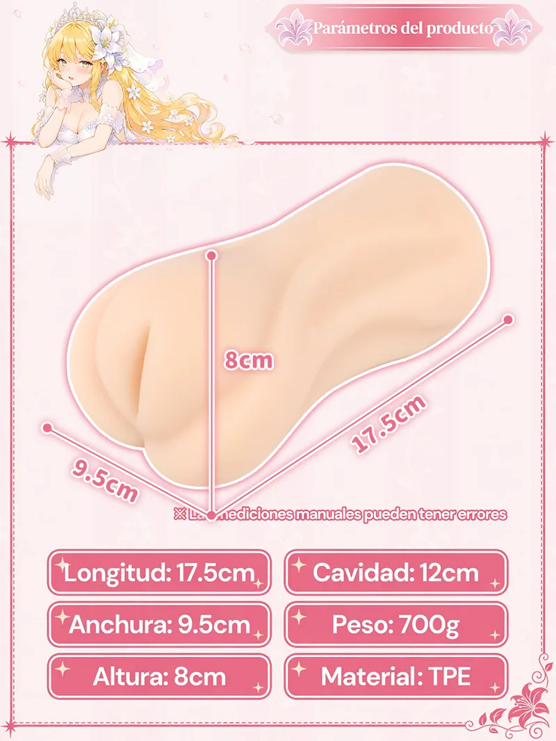 Masturbador masculino de anime nupcial con membrana de primer uso, vagina artificial de TPE suave y canal texturizado profundo - detail image 09