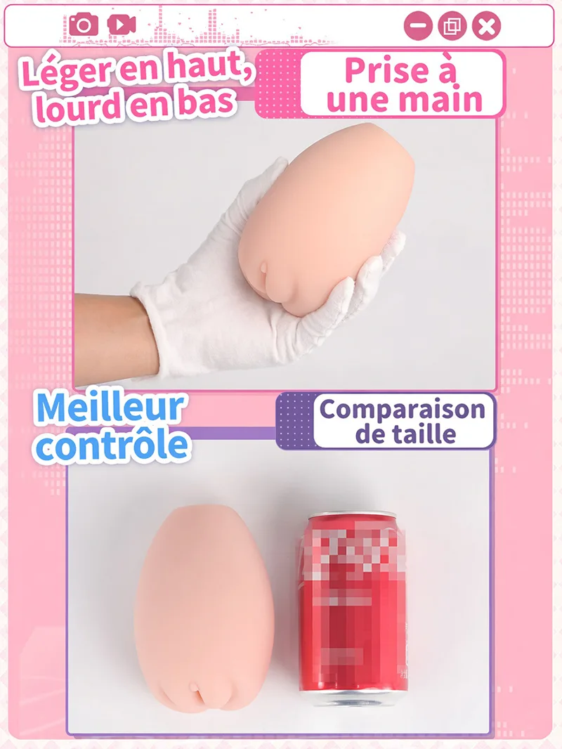 Sweet Egg Girl Masturbateur Homme Onahole TPE Doux avec Trois Textures - detail image 11
