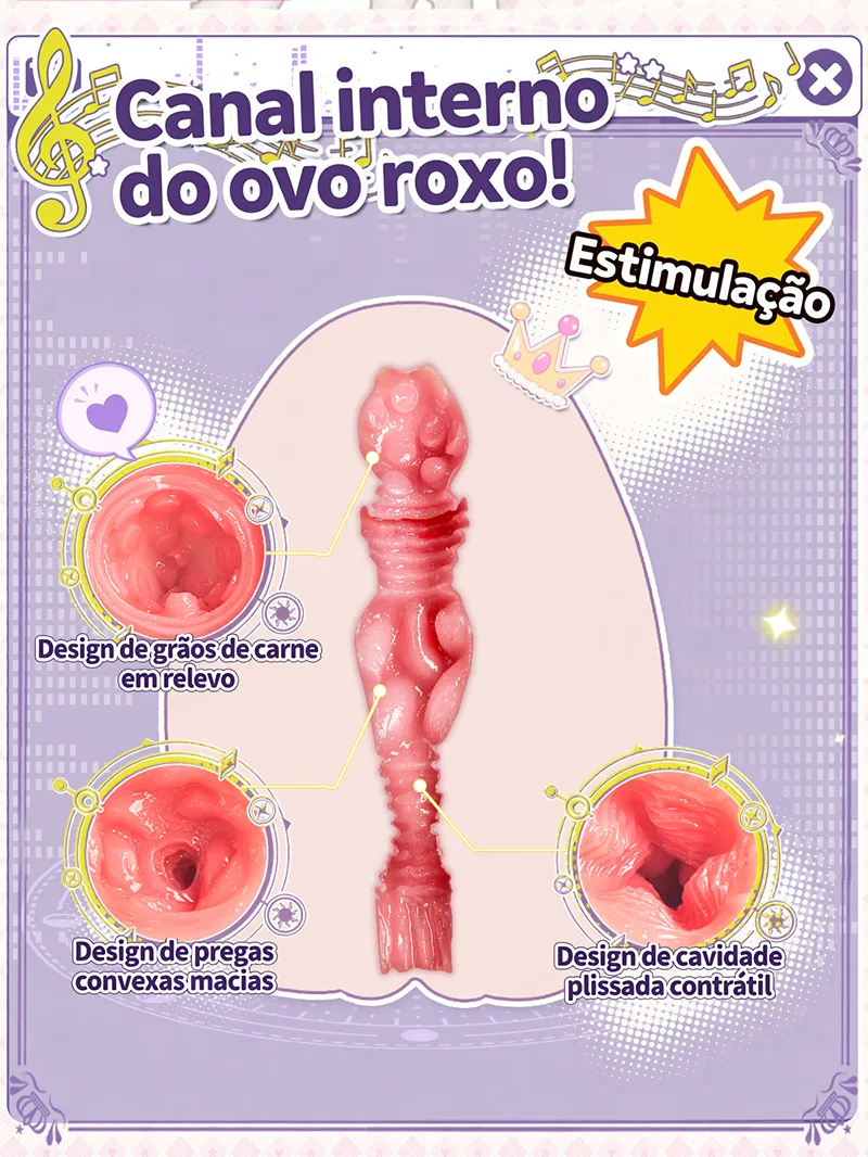 Sweet Egg Girl Masturbador Masculino Onahole em TPE Macio com Três Texturas - detail image 09