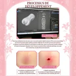 Voir Masturbateur masculin thème mariée avec membrane première utilisation, vagin artificiel TPE souple et canal texturé profond, image 3