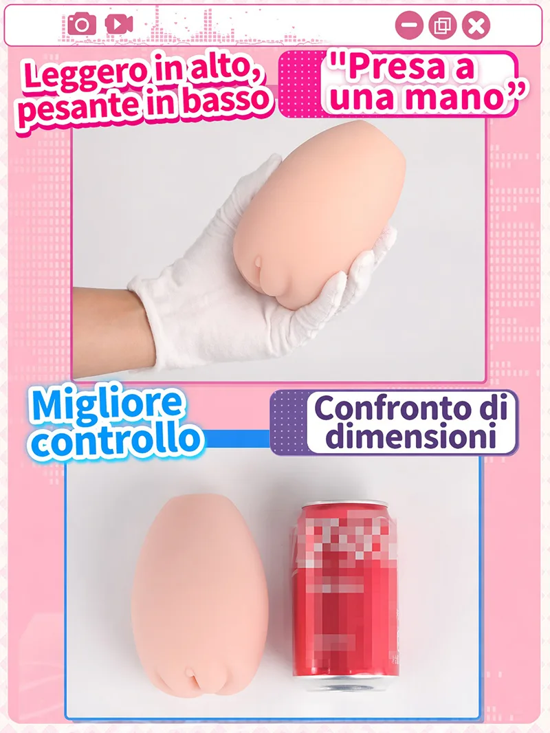 Sweet Egg Girl Masturbatore Uomo Onahole in TPE Morbido con Tre Texture - detail image 11
