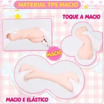 Ver Masturbador Masculino Anime Formato de Bumbum TPE Macio Vagina Artificial Onahole Canal 3 Zonas, imagem 6