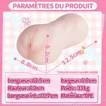 Voir Masturbateur Homme Anime Forme Fesses TPE Doux Vagin Artificiel Onahole Canal Texturé 3 Zones, image 8
