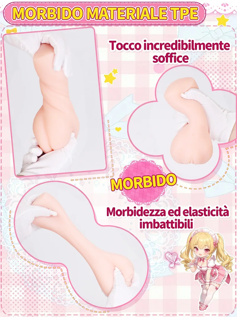 Masturbatore Uomo Anime Forma Sedere TPE Morbido Vagina Artificiale Onahole Canale a 3 Zone - detail image 05