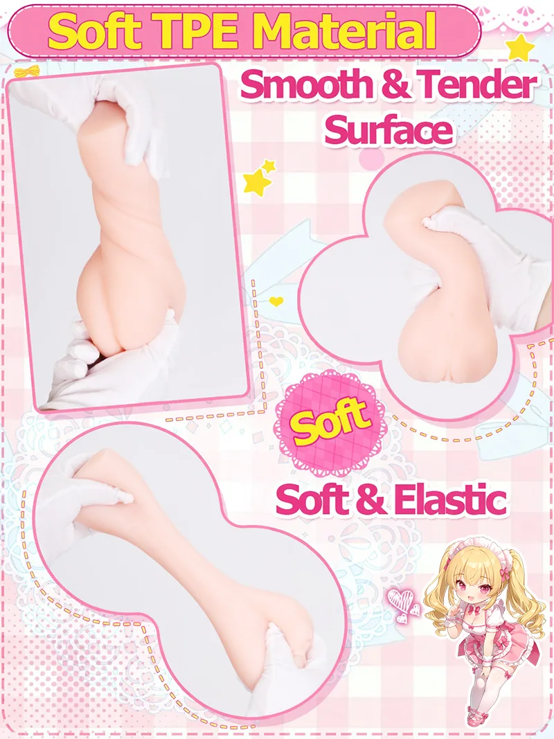 Anime Butt Pocket Pussy Male Masturbator Soft TPE Artificial Vagina Onahole with 3-Zone Textured Canal - detail image 05