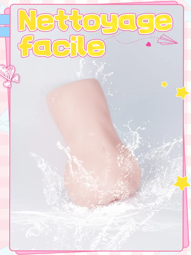 Masturbateur Homme Anime Forme Fesses TPE Doux Vagin Artificiel Onahole Canal Texturé 3 Zones - detail image 06