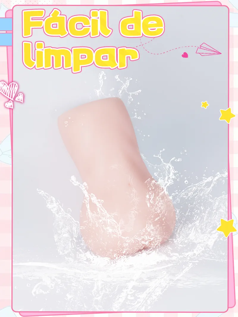 Masturbador Masculino Anime Forma de Glúteos TPE Suave Vagina Artificial Onahole Canal de 3 Zonas - detail image 06
