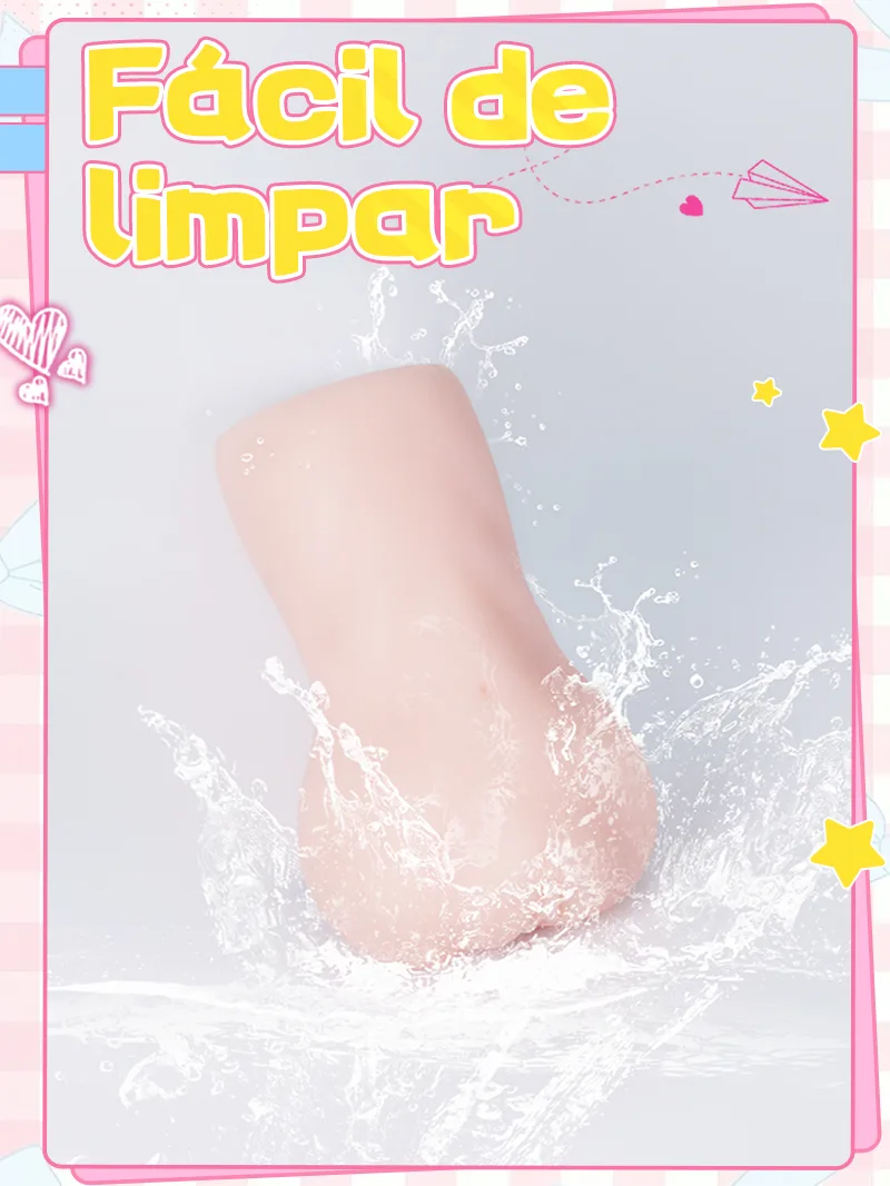 Masturbador Masculino Anime Formato de Bumbum TPE Macio Vagina Artificial Onahole Canal 3 Zonas - detail image 06