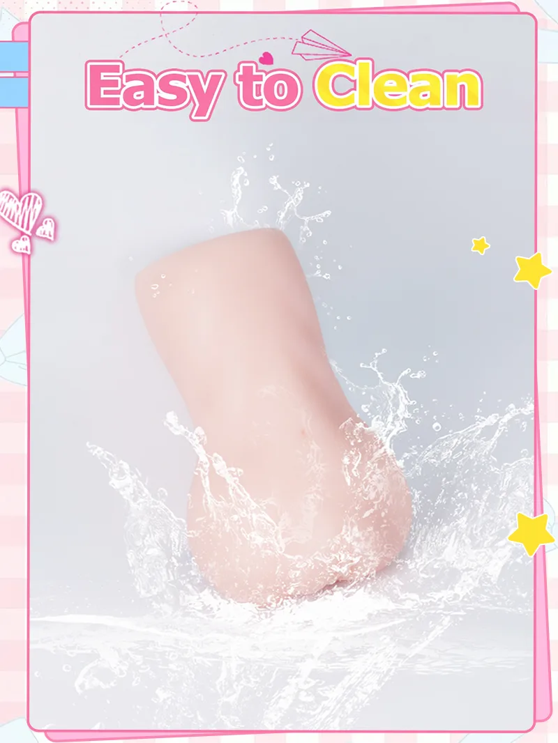 Anime Butt Pocket Pussy Male Masturbator Soft TPE Artificial Vagina Onahole with 3-Zone Textured Canal - detail image 06