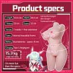 View Rabbi-Chan Electric Torso Sex Doll – 7 Modes, image 12