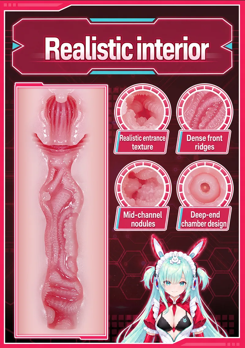 Rabbi-Chan Electric Telescopic Lower Torso Sex Doll 7 Modes Dual Motor Realistic TPE Body - detail image 04