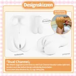 Weiche Zwei Loch Catgirl Männer Masturbator TPE Künstliche Vagina Anal Onahole Doppelkanal, Bild 5 anzeigen
