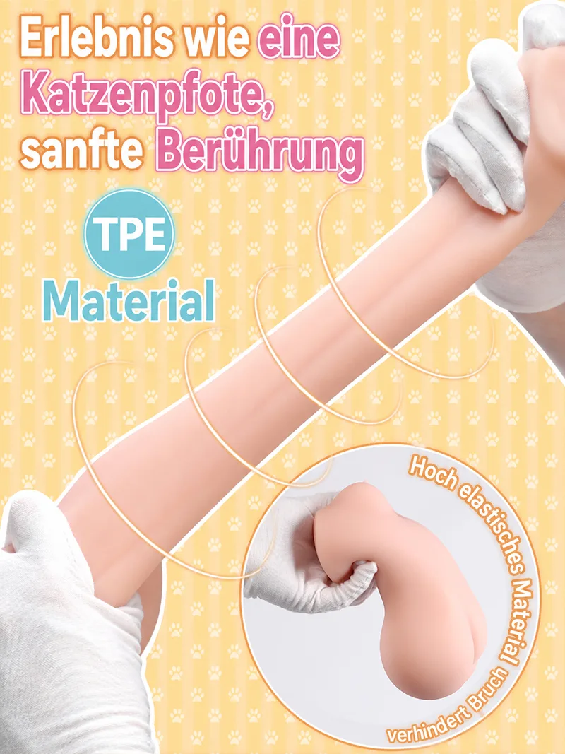 Weiche Zwei Loch Catgirl Männer Masturbator TPE Künstliche Vagina Anal Onahole Doppelkanal - detail image 07