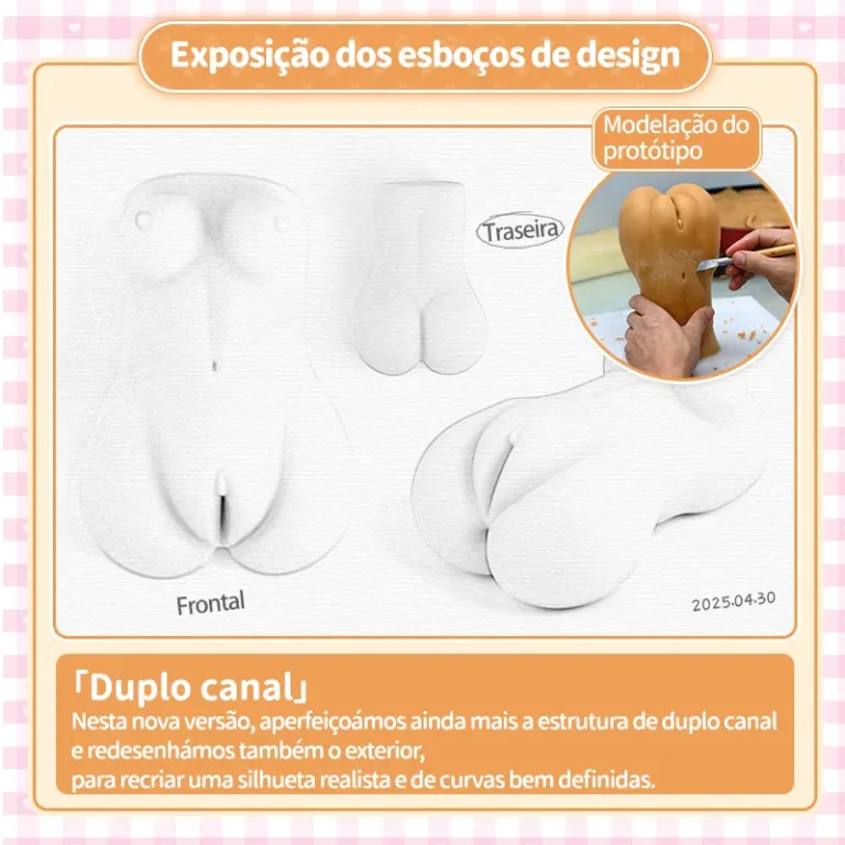 Catgirl Dois Orifícios Masturbador Masculino TPE Macio Vagina Artificial Anal Onahole Duplo product image 4