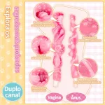 Ver Catgirl Dois Orifícios Masturbador Masculino TPE Macio Vagina Artificial Anal Onahole Duplo, imagem 3