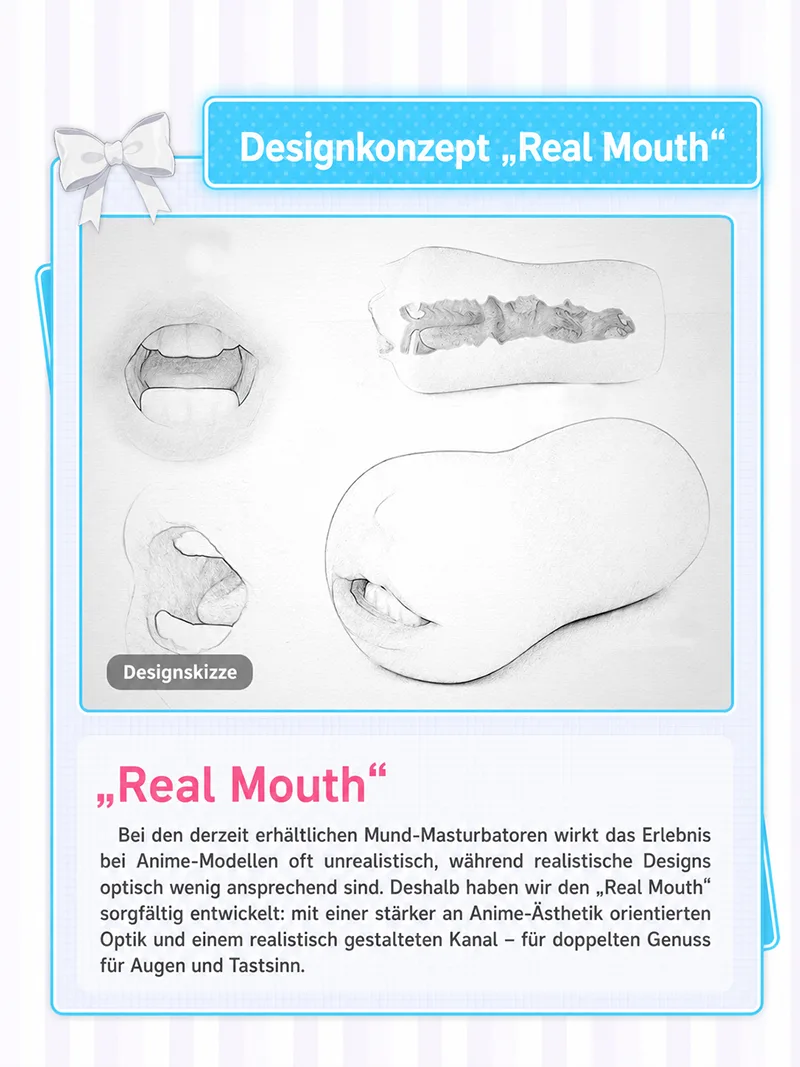 Realistischer Mund Männer Masturbator Weiches TPE Oral Kanal Onahole - detail image 05