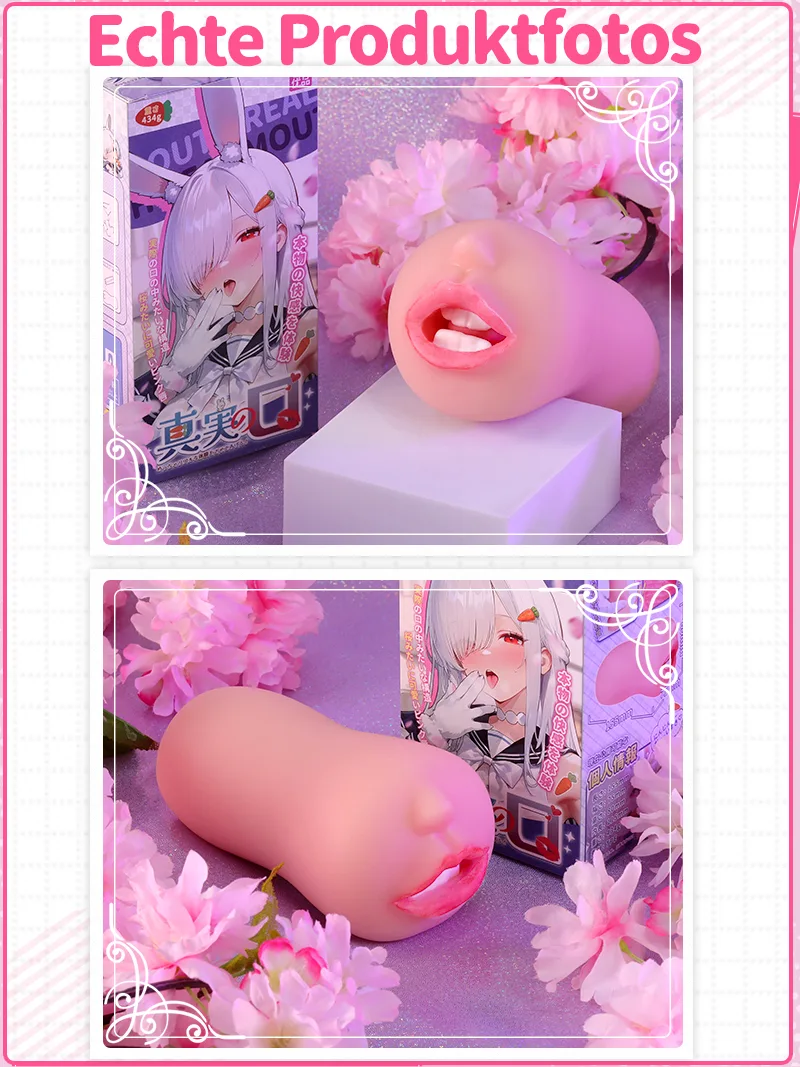 Realistischer Mund Männer Masturbator Weiches TPE Oral Kanal Onahole - detail image 08