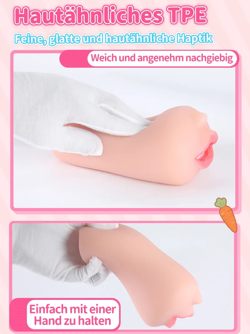 Realistischer Mund Männer Masturbator Weiches TPE Oral Kanal Onahole - detail image 06