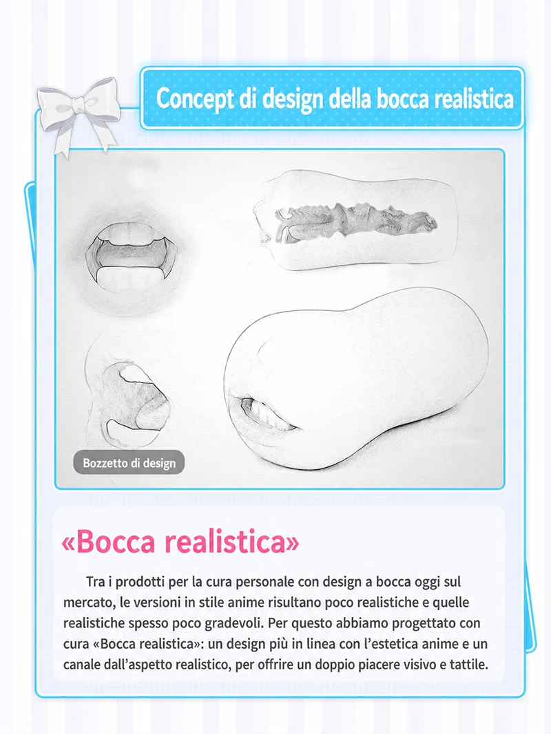 Masturbatore Uomo Bocca Realistica TPE Morbido Canale Orale Onahole - detail image 05