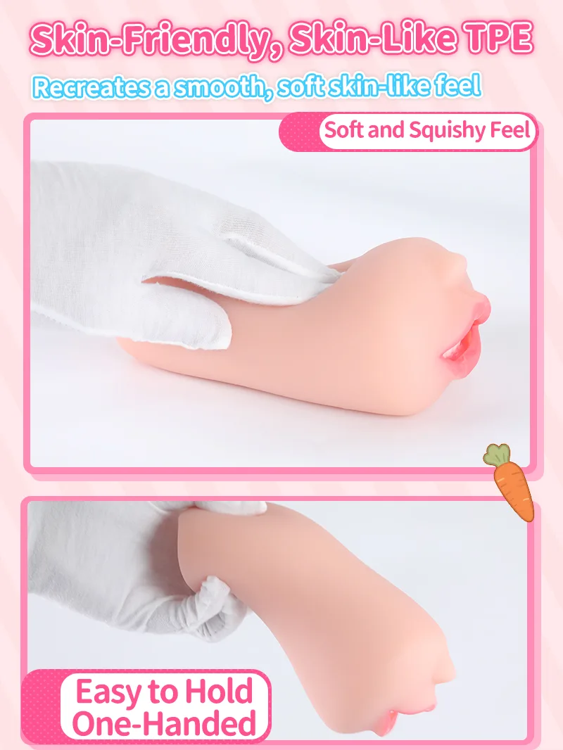 Realistic Mouth Male Masturbator Soft TPE Oral Channel Onahole Pocket Pussy - detail image 06