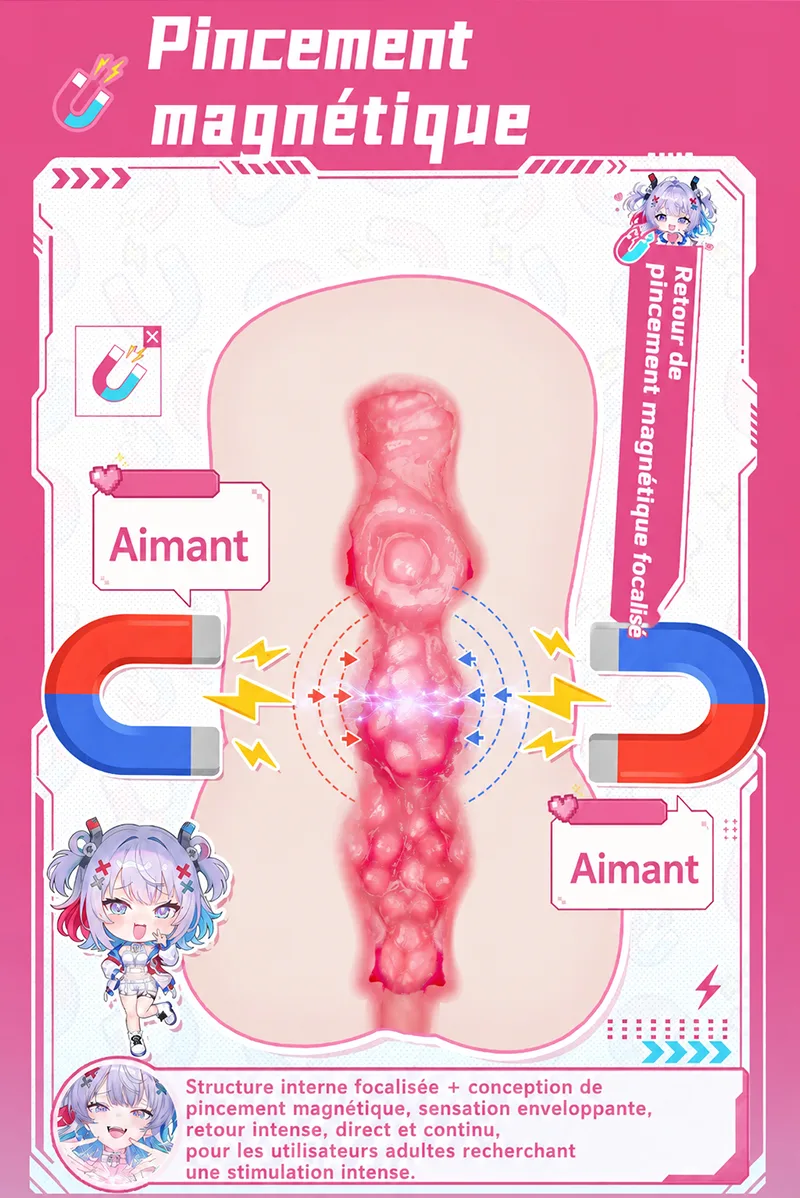 Magnetic Ghost Masturbateur Homme Anime TPE Doux Vagin Artificiel Onahole Canal Magnétique - detail image 01