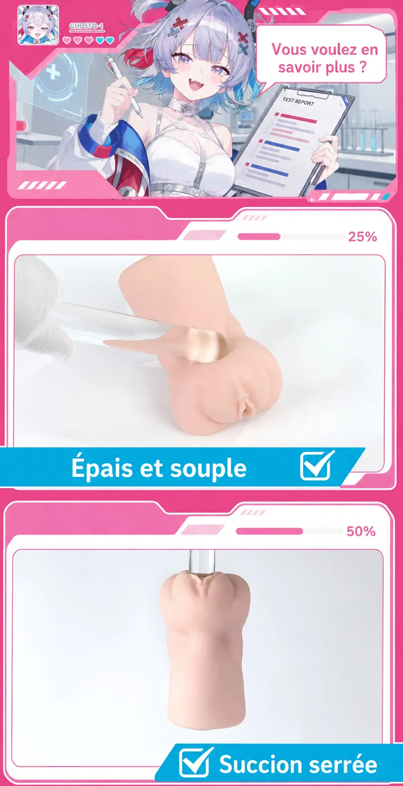 Magnetic Ghost Masturbateur Homme Anime TPE Doux Vagin Artificiel Onahole Canal Magnétique - detail image 05