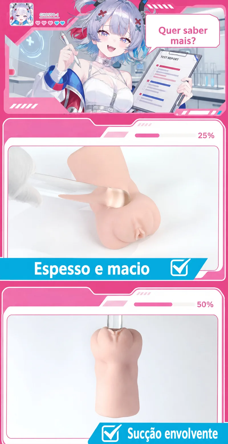 Magnetic Ghost Masturbador Masculino Anime TPE Macio Vagina Artificial Onahole Canal Magnético - detail image 05