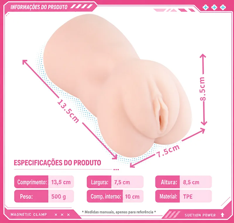 Magnetic Ghost Masturbador Masculino Anime TPE Macio Vagina Artificial Onahole Canal Magnético - detail image 07