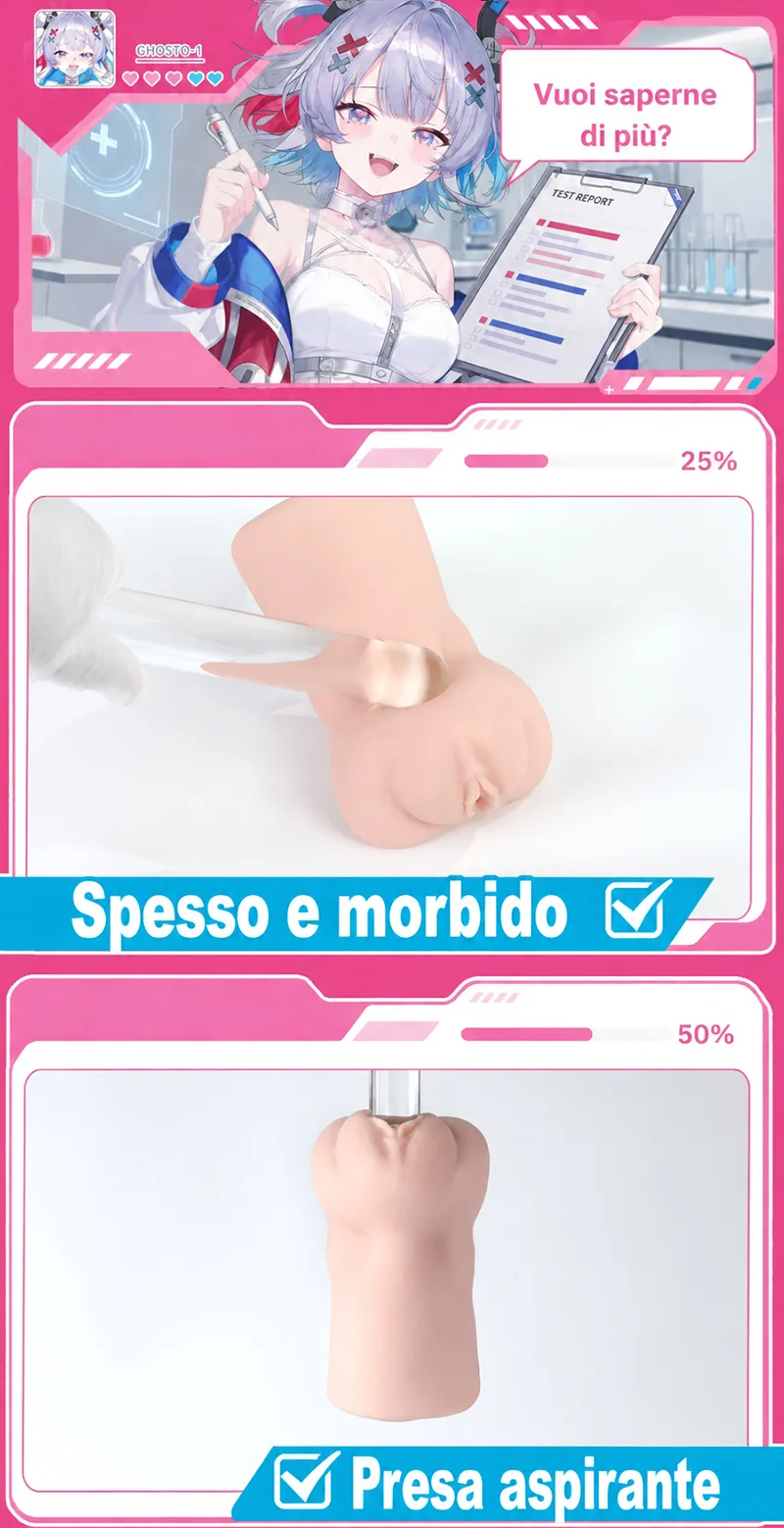 Magnetic Ghost Masturbatore Uomo Anime TPE Morbido Vagina Artificiale Onahole Canale Magnetico - detail image 05