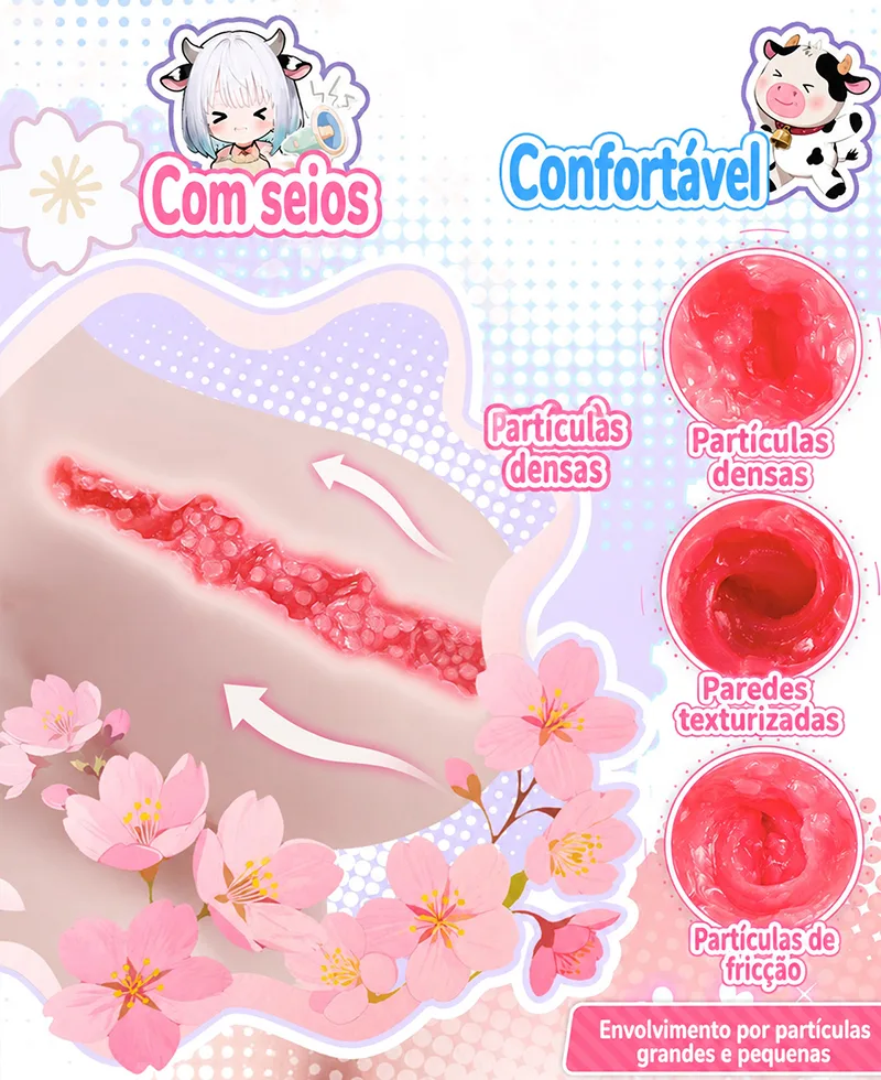 Boneca Torso Cowgirl Curvilínea Masturbador Masculino TPE 4 Orifícios Onahole Vagina Artificial Grande - detail image 05