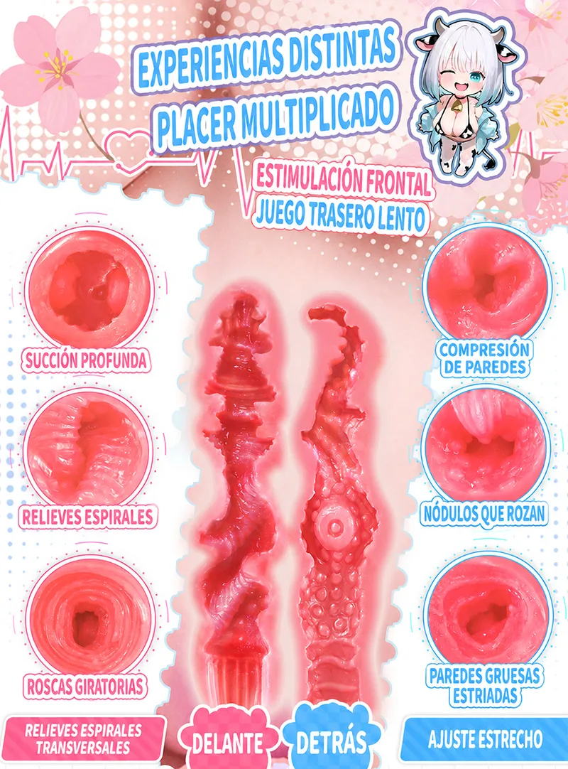 Muñeca Sexual Torso Cowgirl Pechos Grandes Masturbador Masculino TPE 4 Orificios Onahole Vagina Artificial - detail image 06