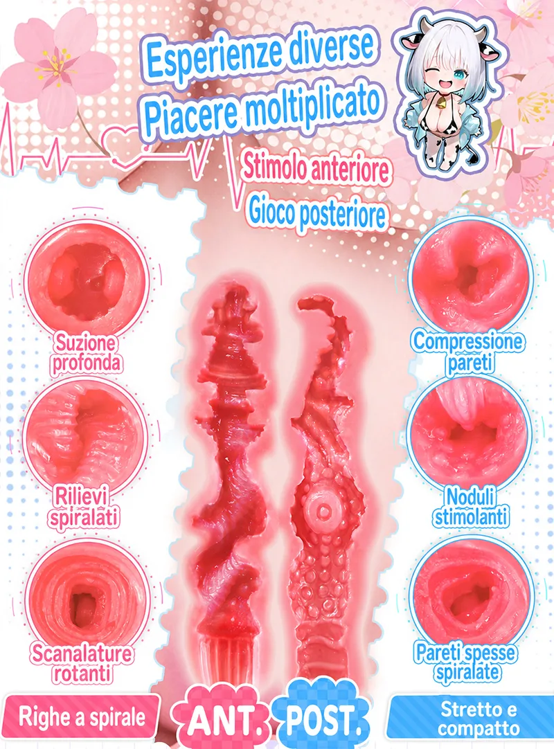 Bambola Torso Cowgirl Formosa Masturbatore Uomo TPE 4 Fori Onahole Vagina Artificiale Grande - detail image 06