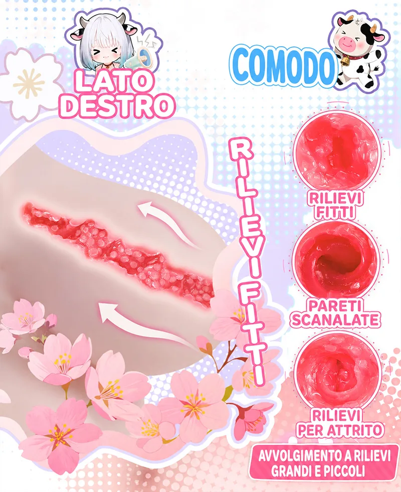 Bambola Torso Cowgirl Formosa Masturbatore Uomo TPE 4 Fori Onahole Vagina Artificiale Grande - detail image 05
