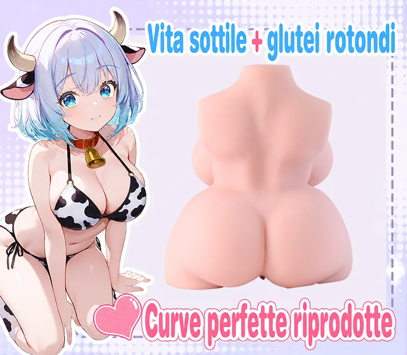 Bambola Torso Cowgirl Formosa Masturbatore Uomo TPE 4 Fori Onahole Vagina Artificiale Grande - detail image 09