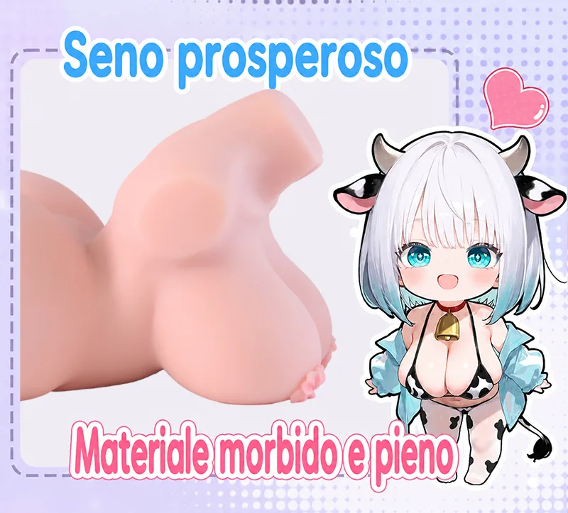 Bambola Torso Cowgirl Formosa Masturbatore Uomo TPE 4 Fori Onahole Vagina Artificiale Grande - detail image 08