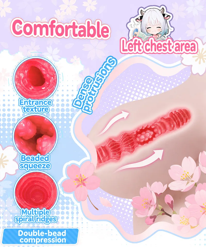 Busty Cowgirl Torso Sex Doll Male Masturbator TPE 4-Hole Onahole Artificial Vagina Large Body - detail image 04
