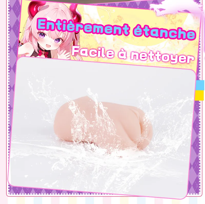 Twin-Womb Dragon Girl Masturbateur Homme Double Canal TPE Souple Vagin Artificiel Onahole 90 mm 125 mm - detail image 08